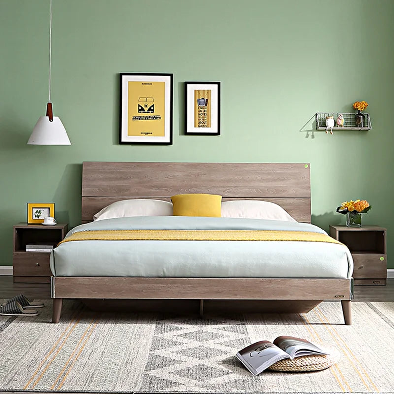 Latest Full Wooden Bedroom Set with Storage Features for Home Use