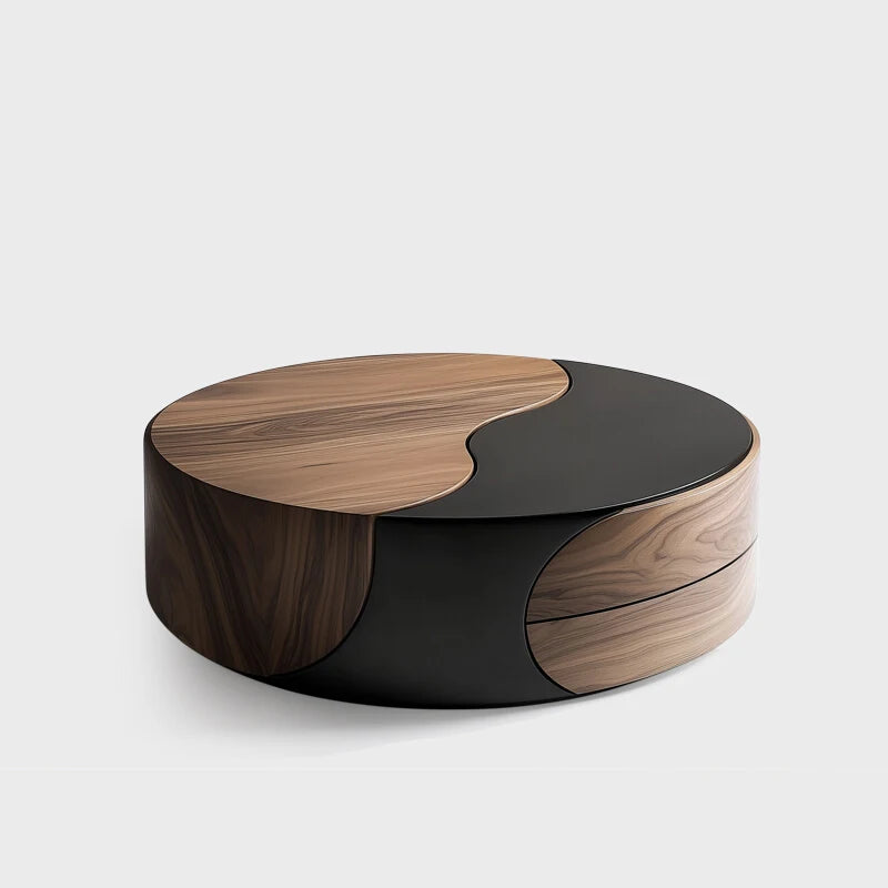 Italian Minimalist Vintage Coffee Table Solid Wood Light Luxury High-End Art Creative Modern Design Creative Table