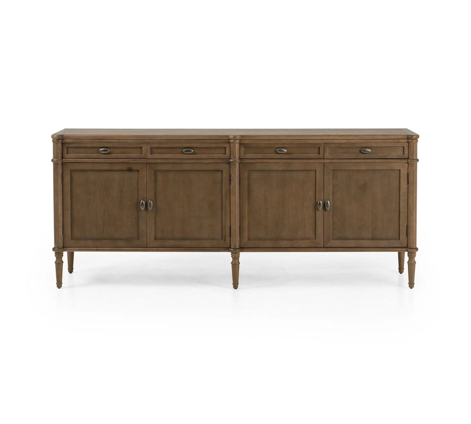 Luxury French Design Antique Solid Wood Buffet Storage Cabinet Durable Handmade Indoor Furniture for Dining Living Room