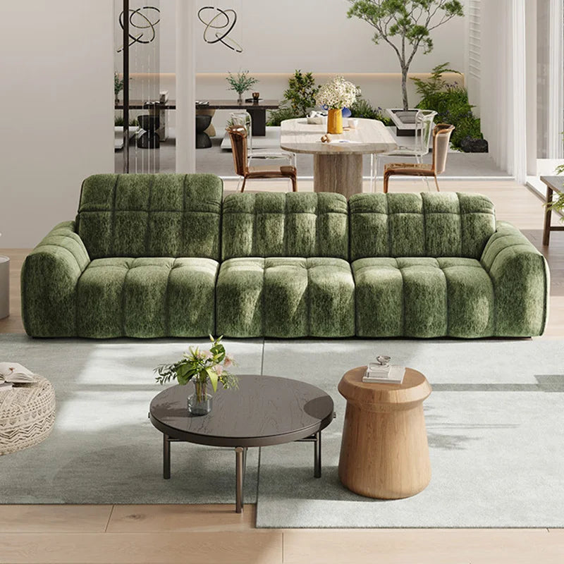New Style Color Chenille Fabric Cover Detachable Washable Living Room Sofa Adjustable Headrest Cat-Proof Wood Stone