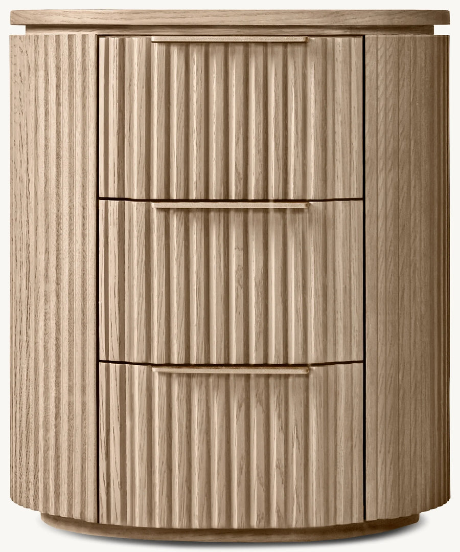 American-style RH Solid Wood Nightstand, with Intricate Design, Suitable for Bedrooms - Furniture Available