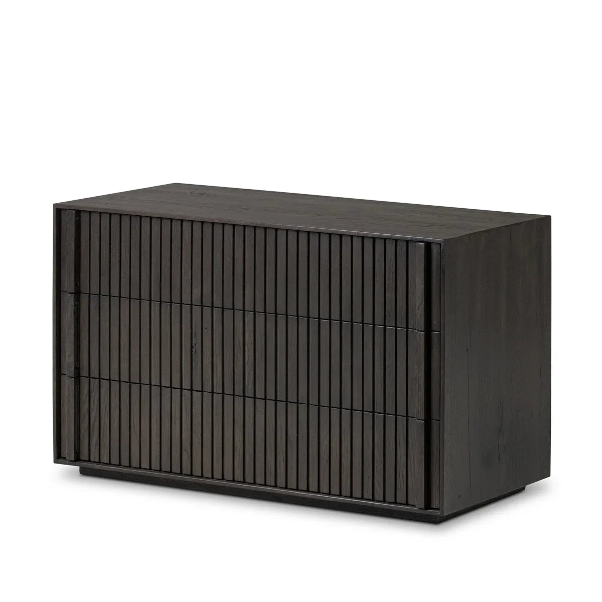 American Luxury High-End Bedroom Furniture Modern Bedside Table with 3 Drawers and Wood Design for Home Use