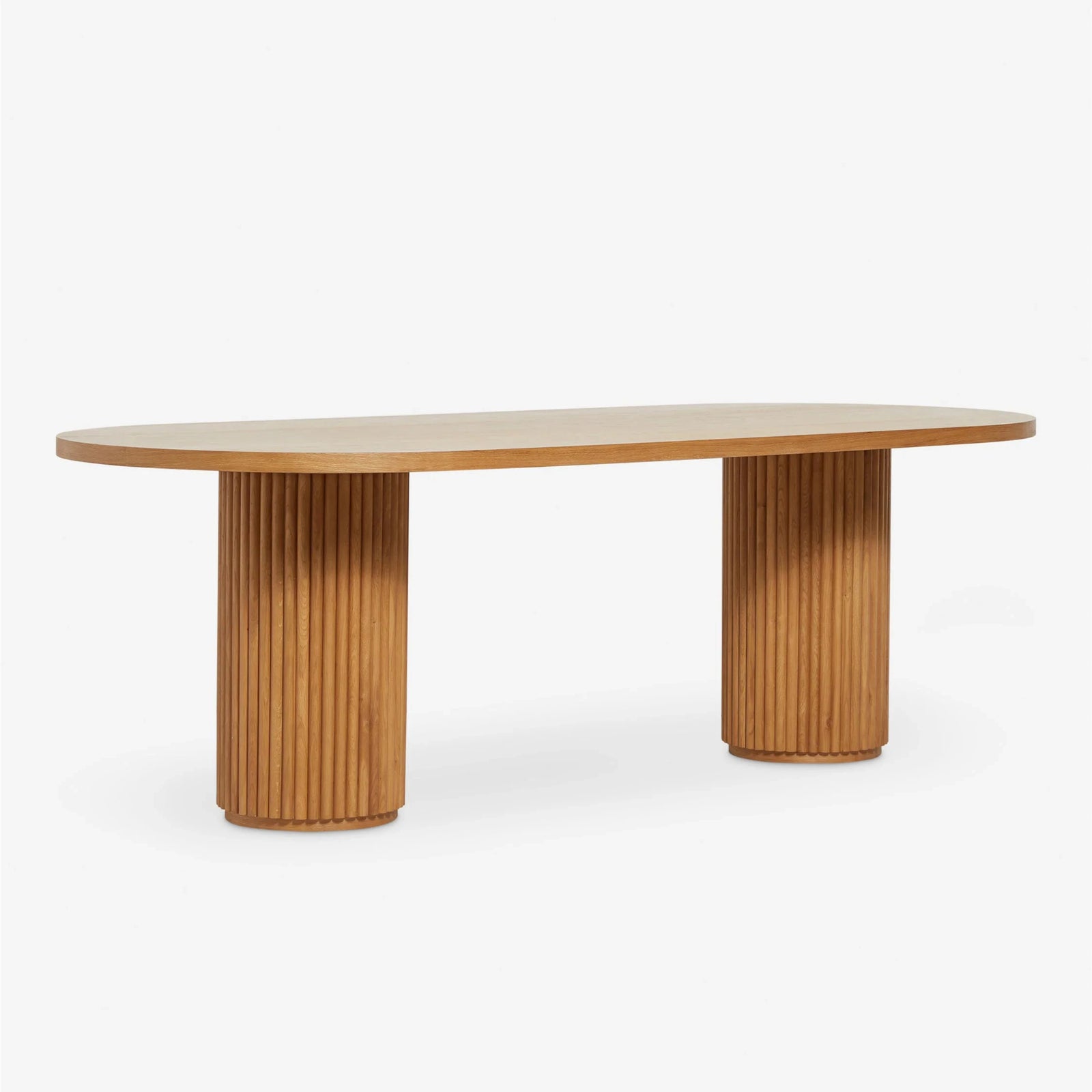 Modern Grey-white Solid Wood Rattan Rectangular Oval Dining Table and Chair Set, Suitable for the Dining Room