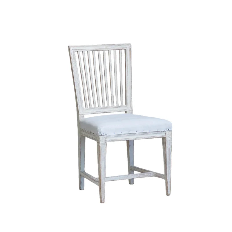 French Premium Wood Dining Chair with Fabric Upholstery Modern Design for Dining Room Living Room Hotel/Villa Use