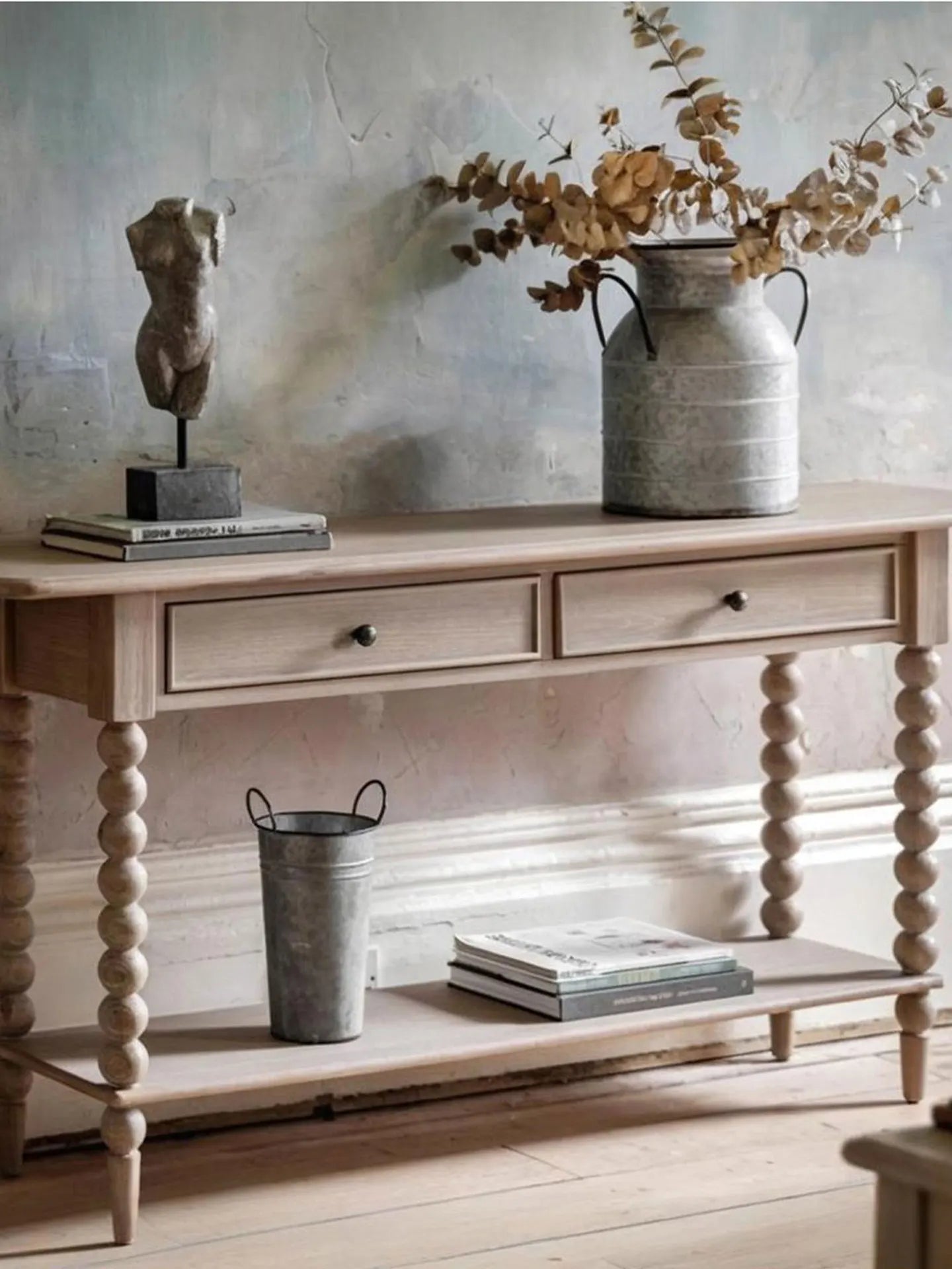 American Style Country Ash Wood Metal Handle Movable Entrance Cabinet Living Room Sideboard Old Vintage Tea Cabinet Bedroom