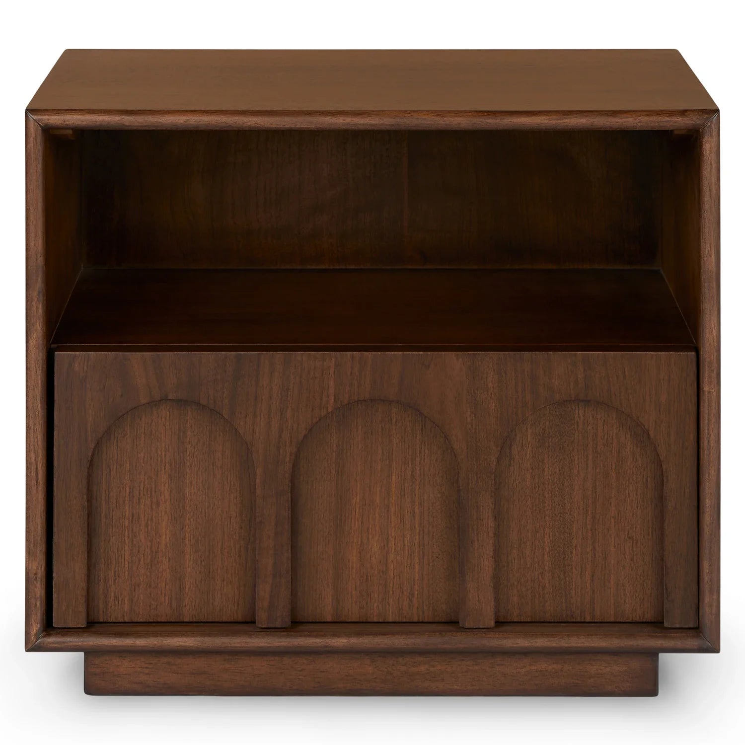 Minimalist Modern Wooden Bedside Cabinet Drawers Panel Style Bedroom and Living Room Furniture for Home Use