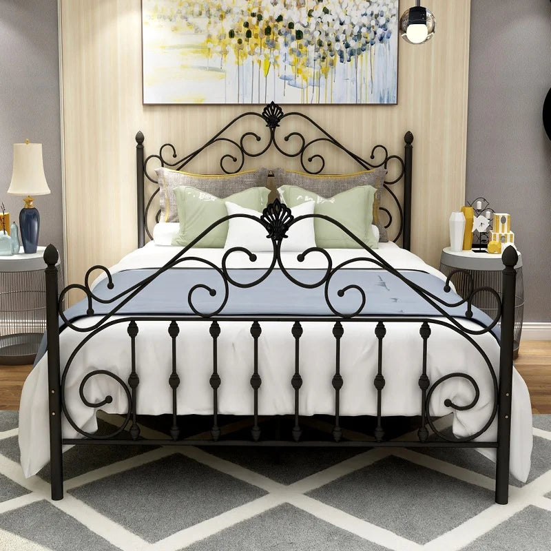 Metal Single Bed Frame Hotel Dormitory Bedroom Furniture Metal Iron Single Bed