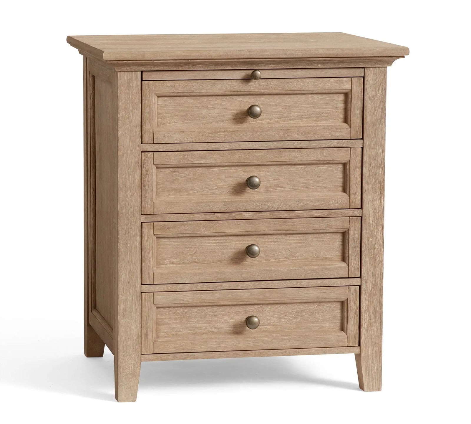 American Vintage Solid Wood Nightstand for Bedroom Use,