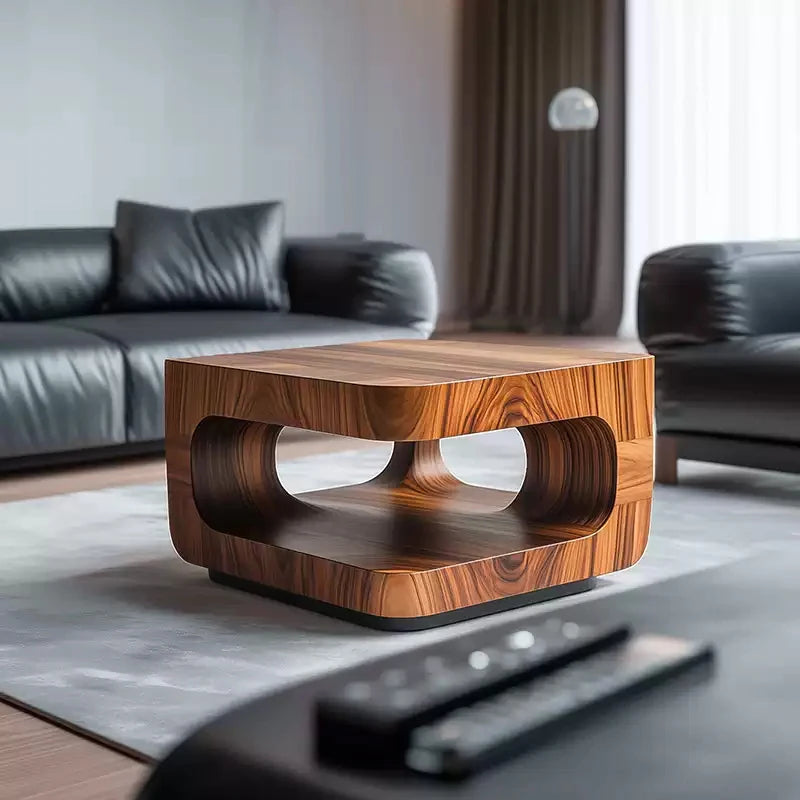 Modern Design Small Solid Wood Coffee Table for Living Room Creative Second-Hand Personality Art High-End Coffee Table