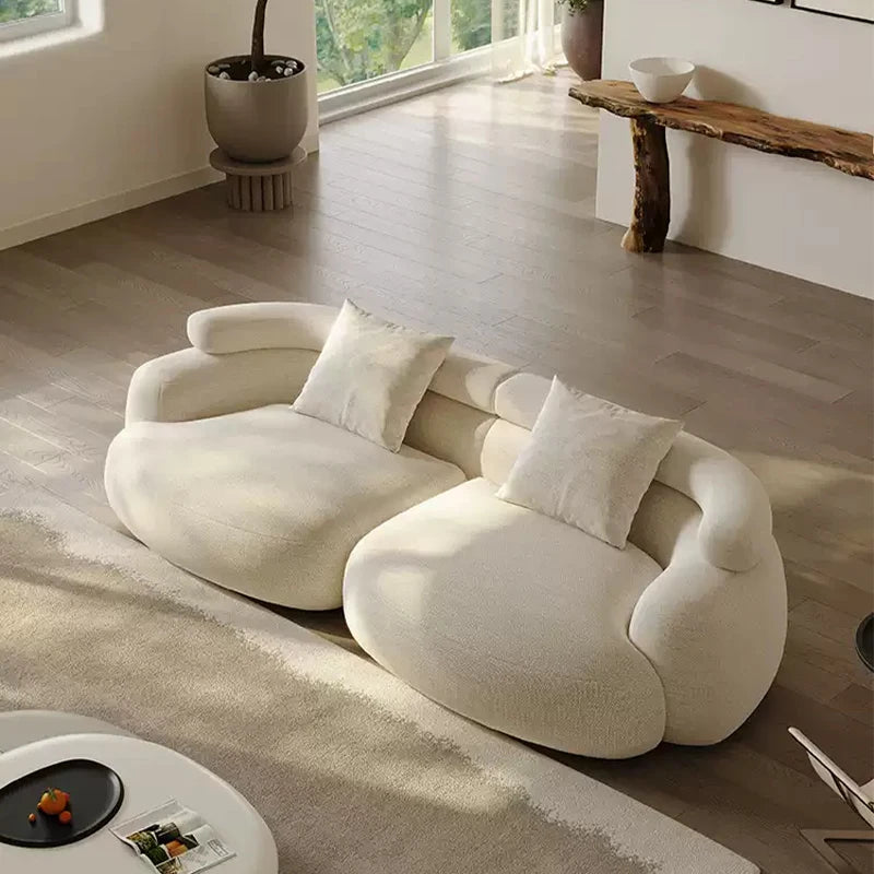 Italian Designer Minimalist Fabric Sofa Modern with Shoulder Strap for Living Room or Mall Use New Release