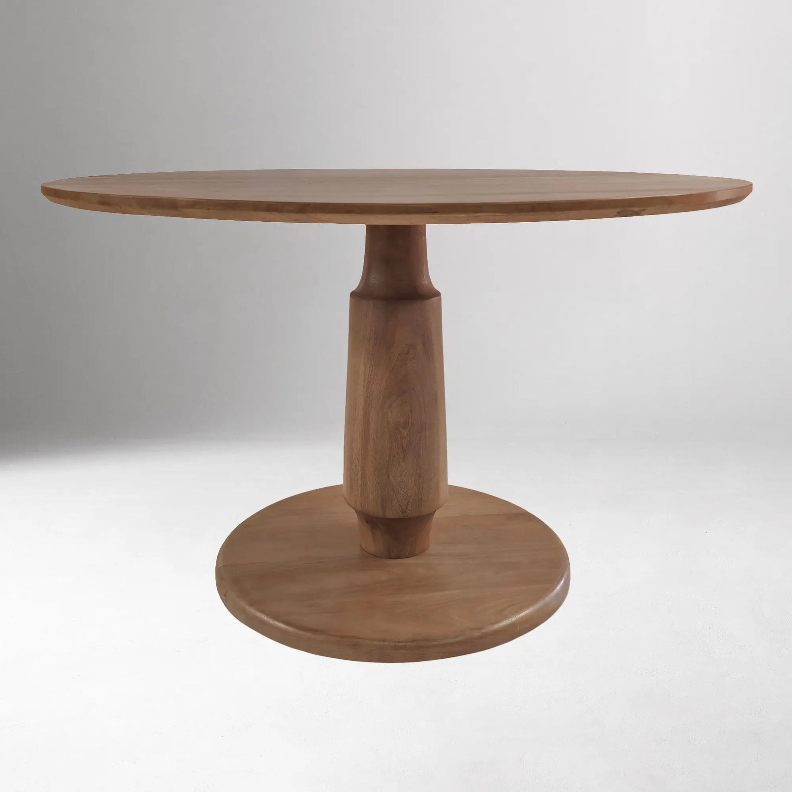 Modern Round Solid Wood Dining Table with Simple Design for Dining Room Living Room Apartment Hotel or Restaurant Use