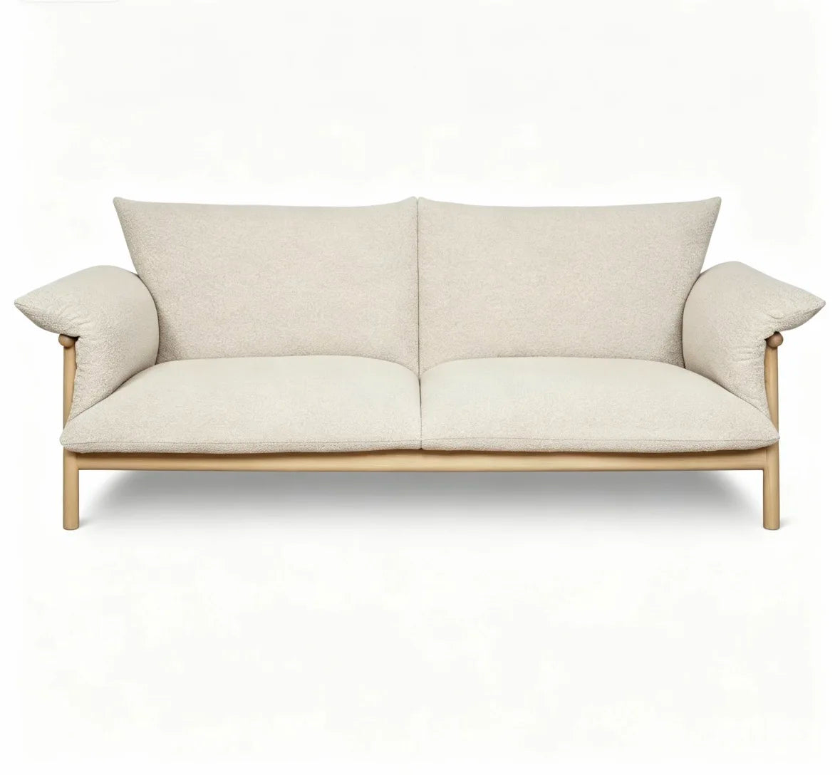 Japanese-style Fabric Sofa, Solid Wood Frame,