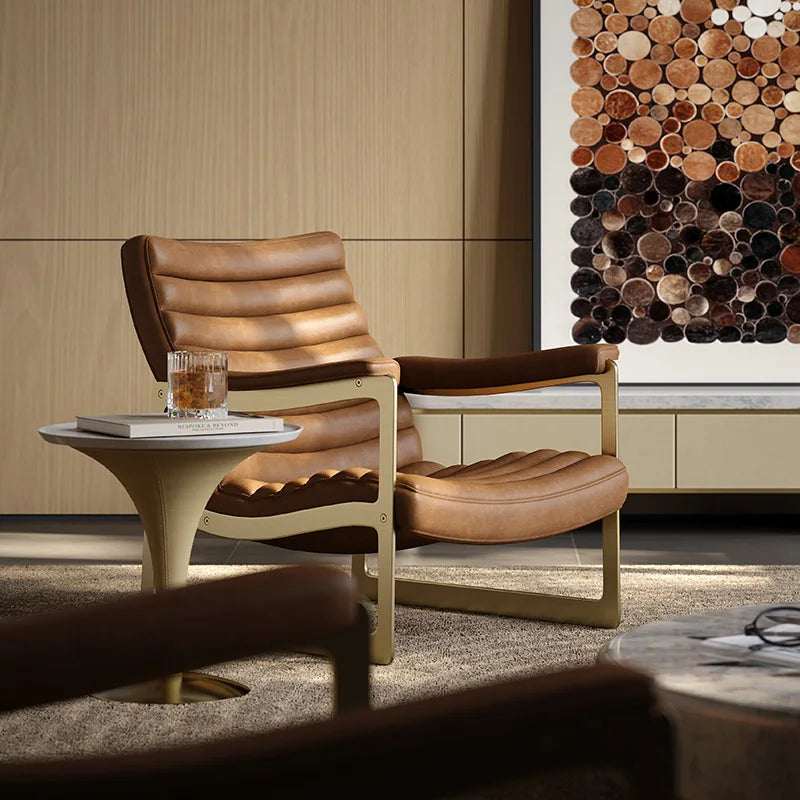 Designer Sunflower Single Sofa Light Luxury Leisure Lounge Chair for Home Villa Mansion Master-Level Residence for Living Room
