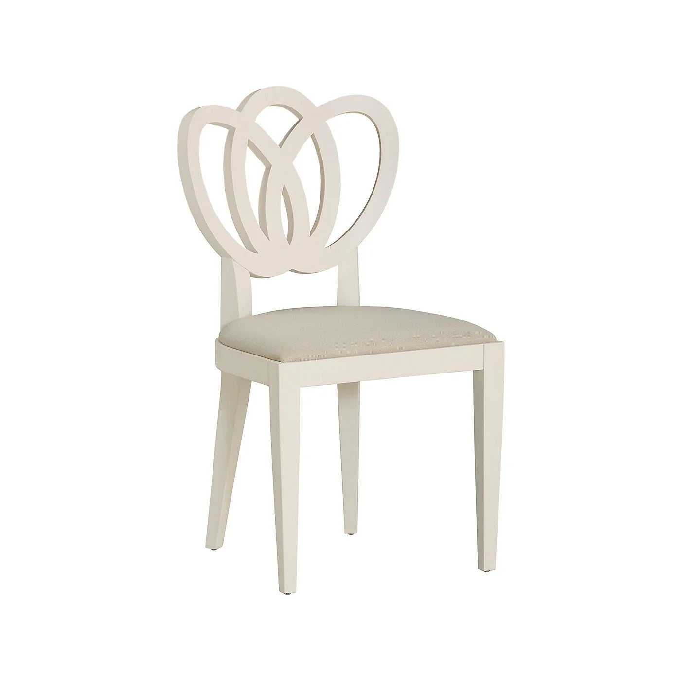 Solid Wood Carved Hollow Back Dining Chair Luxury Upholstered Fabric Seat Restaurant Home Dining Room Chair